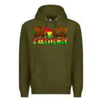 Army Green black excellence juneteenth Premium Hoodie - texasbilliewilder