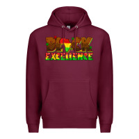 Burgundy black excellence juneteenth Premium Hoodie - texasbilliewilder