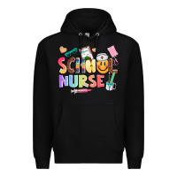 Black school nurse Premium Hoodie - AdoDesignShop
