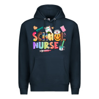 Navy school nurse Premium Hoodie - AdoDesignShop