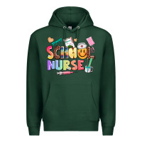 Sports Green school nurse Premium Hoodie - AdoDesignShop