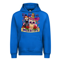 Cobalt dia de los muertos Urban Hoodie - Zillion Design Studio