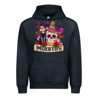 Navy dia de los muertos Urban Hoodie - Zillion Design Studio