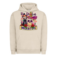 Pigment French Oak dia de los muertos Urban Hoodie - Zillion Design Studio