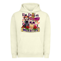 Pigment Pistachio dia de los muertos Urban Hoodie - Zillion Design Studio
