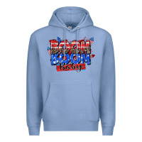 Colony Blue boom boom baby Premium Hoodie - Zillion Design Studio