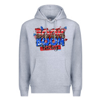Heather Grey boom boom baby Premium Hoodie - Zillion Design Studio