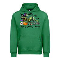 Emerald T-Rex Trick Rawr Treat Urban Hoodie - RanaPortraitStore