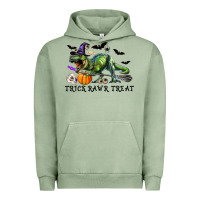 Pigment Oil Green T-Rex Trick Rawr Treat Urban Hoodie - RanaPortraitStore