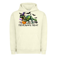 Pigment Pistachio T-Rex Trick Rawr Treat Urban Hoodie - RanaPortraitStore