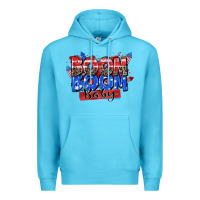 Ocean Blue boom boom baby Premium Hoodie - Zillion Design Studio