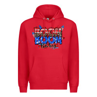 Red boom boom baby Premium Hoodie - Zillion Design Studio