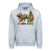 Heather Grey t rex x mas mood Urban Hoodie - RanaPortraitStore
