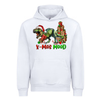 White t rex x mas mood Urban Hoodie - RanaPortraitStore