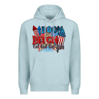 Blue Mist boom bitch get out the way Premium Hoodie - Zillion Design Studio