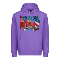 Purple boom bitch get out the way Premium Hoodie - Zillion Design Studio