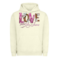 Pigment Pistachio love like jesus Urban Hoodie - texasbilliewilder