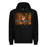 Black black history brushstroke Premium Hoodie - texasbilliewilder