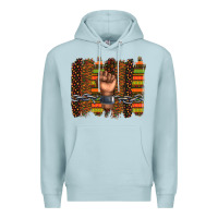Blue Mist black history brushstroke Premium Hoodie - texasbilliewilder