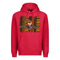 Cardinal black history brushstroke Premium Hoodie - texasbilliewilder