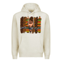 Oatmeal Heather black history brushstroke Premium Hoodie - texasbilliewilder