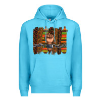 Ocean Blue black history brushstroke Premium Hoodie - texasbilliewilder