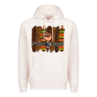Pale Pink black history brushstroke Premium Hoodie - texasbilliewilder
