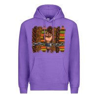 Purple black history brushstroke Premium Hoodie - texasbilliewilder