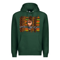 Sports Green black history brushstroke Premium Hoodie - texasbilliewilder