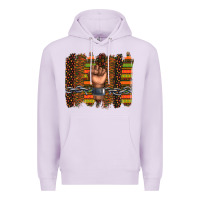 Lilac black history brushstroke Premium Hoodie - texasbilliewilder