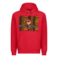 Red black history brushstroke Premium Hoodie - texasbilliewilder