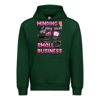Forest Green minding my own small business Urban Hoodie - texasbilliewilder