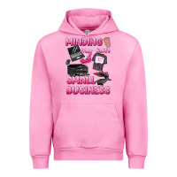 Fuchsia Pink minding my own small business Urban Hoodie - texasbilliewilder