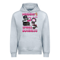 Heather Grey minding my own small business Urban Hoodie - texasbilliewilder