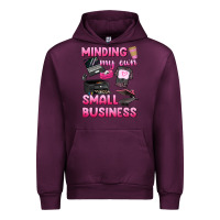 Mauve Wine minding my own small business Urban Hoodie - texasbilliewilder