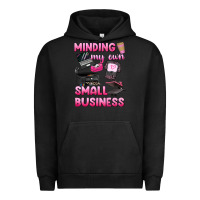 Pigment Black minding my own small business Urban Hoodie - texasbilliewilder