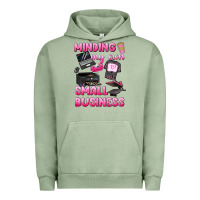 Pigment Oil Green minding my own small business Urban Hoodie - texasbilliewilder