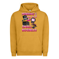 Pigment Peanut Butter minding my own small business Urban Hoodie - texasbilliewilder