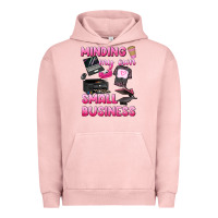 Pigment Salmon minding my own small business Urban Hoodie - texasbilliewilder
