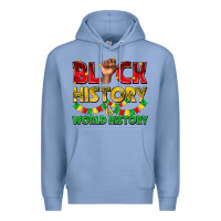 Colony Blue black history is world history Premium Hoodie - texasbilliewilder
