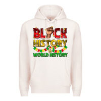 Pale Pink black history is world history Premium Hoodie - texasbilliewilder