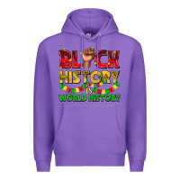Purple black history is world history Premium Hoodie - texasbilliewilder
