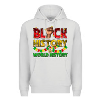 Dove Grey black history is world history Premium Hoodie - texasbilliewilder