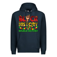 Navy black history is world history Premium Hoodie - texasbilliewilder