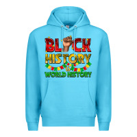 Ocean Blue black history is world history Premium Hoodie - texasbilliewilder