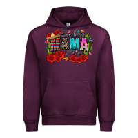 Mauve Wine badass mama cita Urban Hoodie - Zillion Design Studio