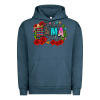 Pigment Midnight Navy badass mama cita Urban Hoodie - Zillion Design Studio