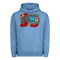 Pigment Pebble Blue badass mama cita Urban Hoodie - Zillion Design Studio