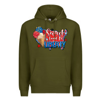Army Green sweet land of liberty Premium Hoodie - Zillion Design Studio