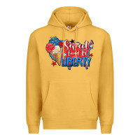 Mustard sweet land of liberty Premium Hoodie - Zillion Design Studio